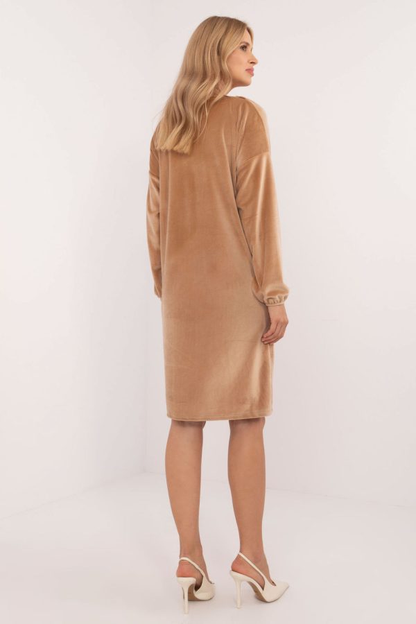 brown Daydress model 201586 Italy Moda