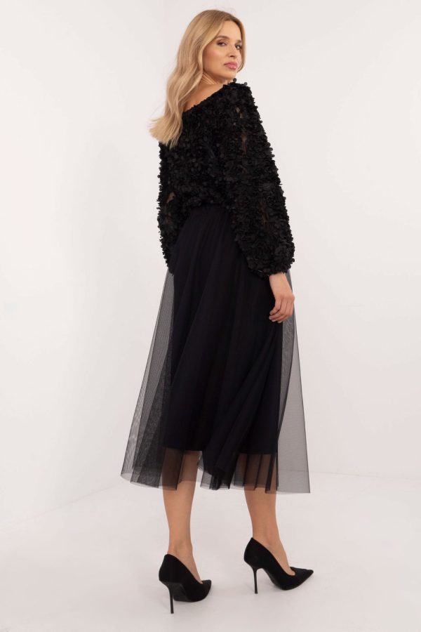 Black Skirt in Skirts with Polyester