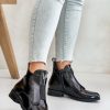 1043583.jpg Black Boots in Women`s Ankle Boots & Booties with Fabric, Warmers, Footbed, Upper Height and Heel Height