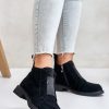 1043604.jpg Black Boots in Women`s Ankle Boots & Booties with Fabric, Warmers, Footbed, Upper Height and Heel Height