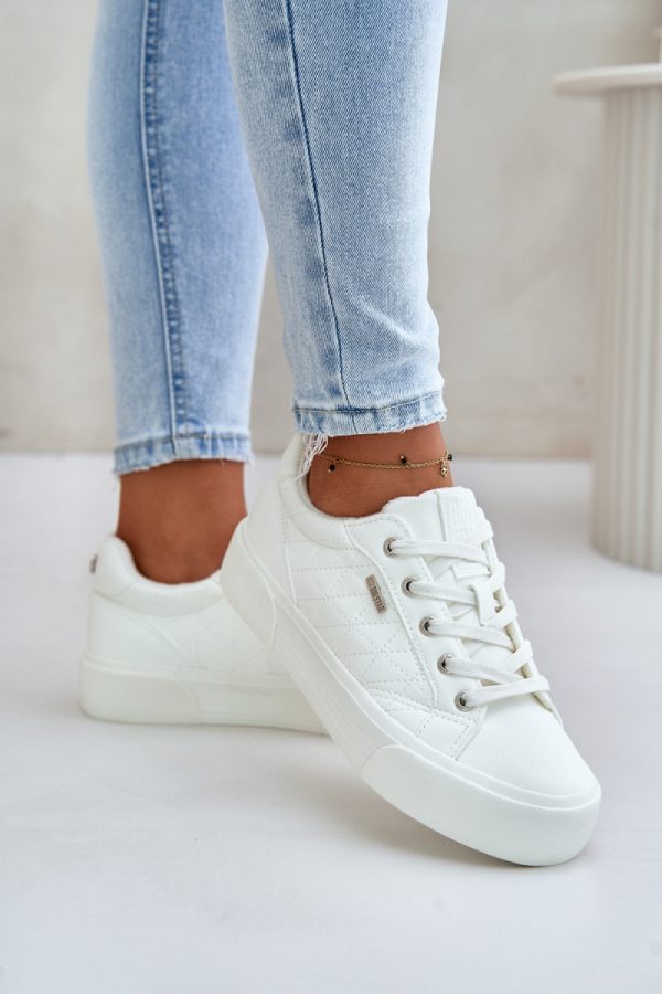 white Platform sneakers model 201717 Step in style