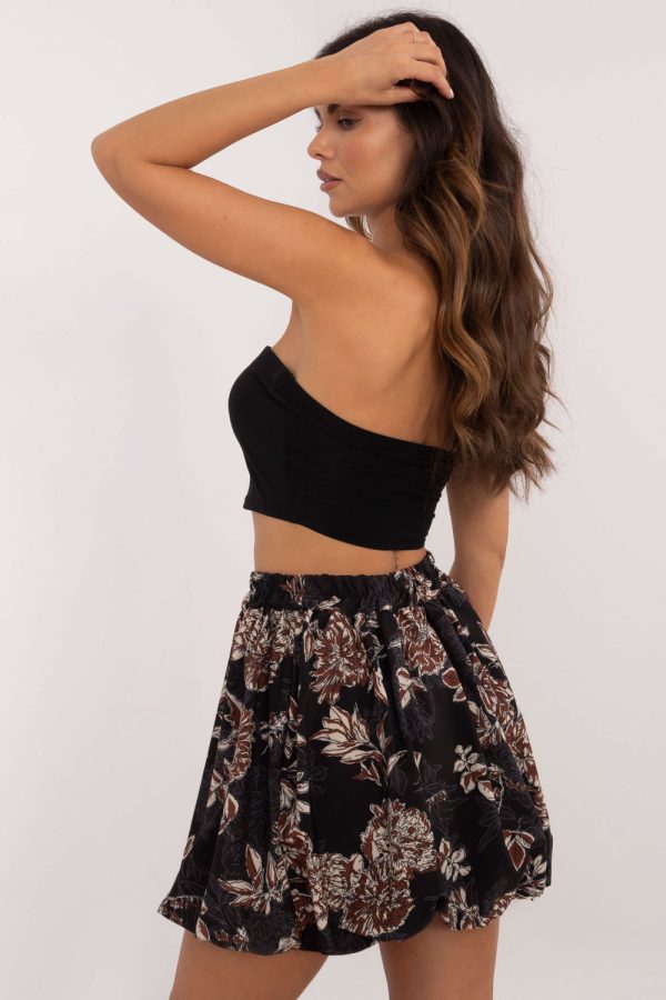 Black Short Skirt in Skirts with Polyester