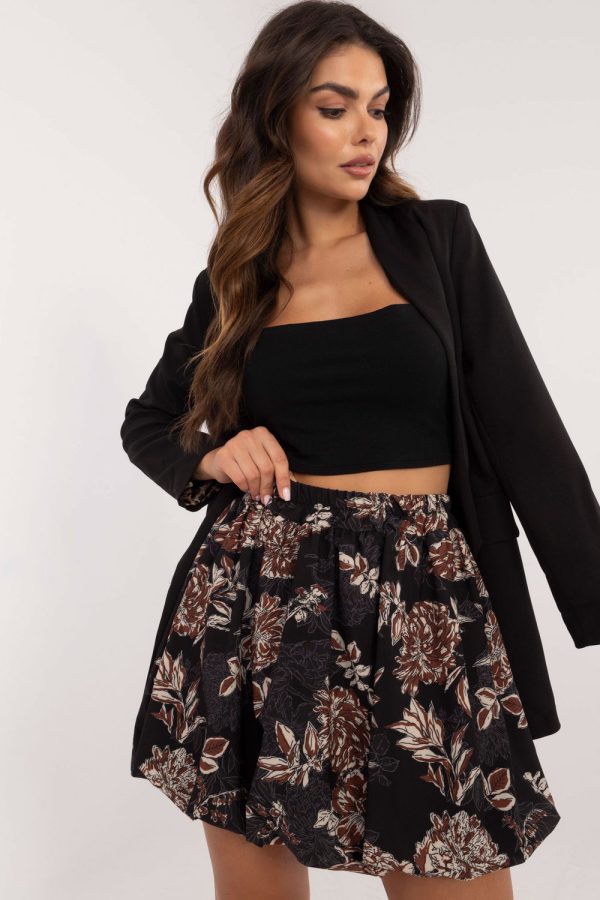 Black Short Skirt in Skirts with Polyester