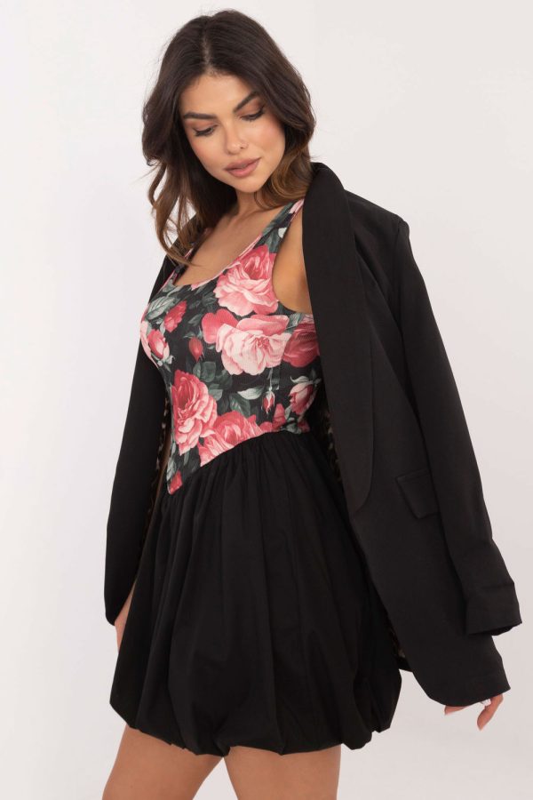 Black Daydress in Day Dresses with Polyester and Viscose