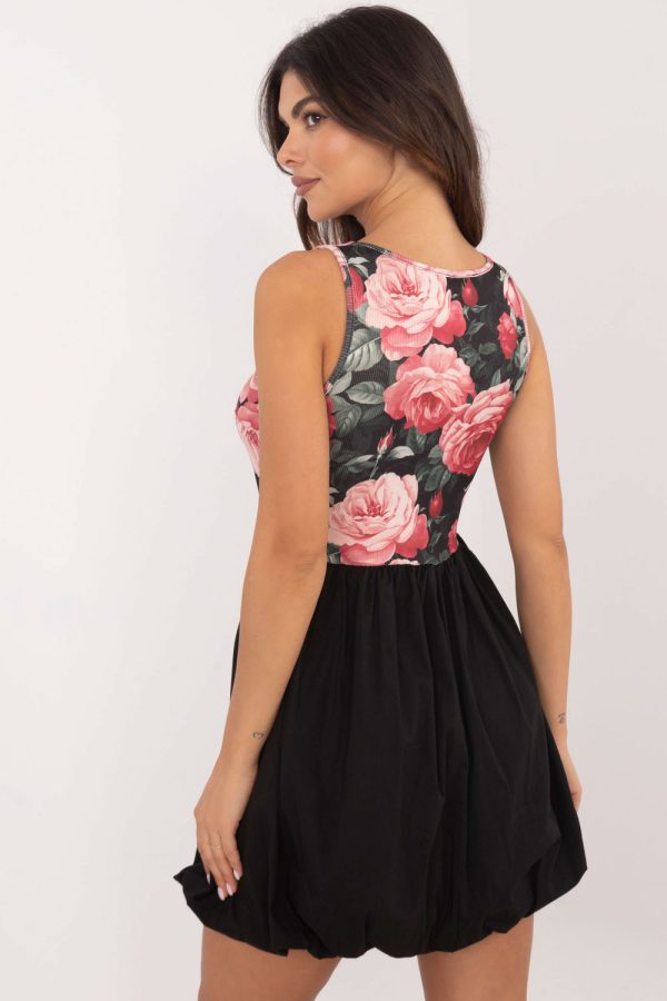 Black Daydress in Day Dresses with Polyester and Viscose