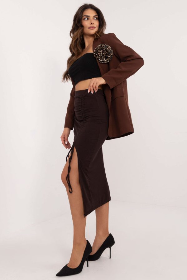 brown Skirt model 201872 Italy Moda