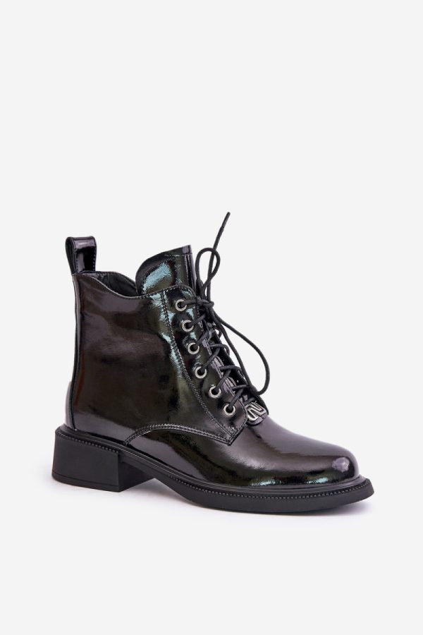 Black Boots in Women`s Ankle Boots & Booties with Fabric, Warmers, Footbed, Upper Height and Heel Height