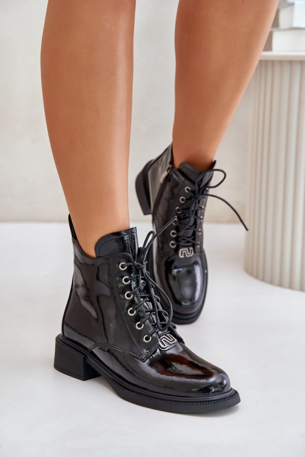 Black Boots in Women`s Ankle Boots & Booties with Fabric, Warmers, Footbed, Upper Height and Heel Height