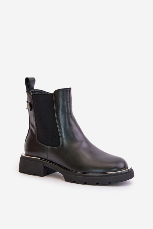 Black Jodhpur Boot in Women`s Ankle Boots & Booties with Fabric, Warmers, Footbed, Upper Height and Heel Height