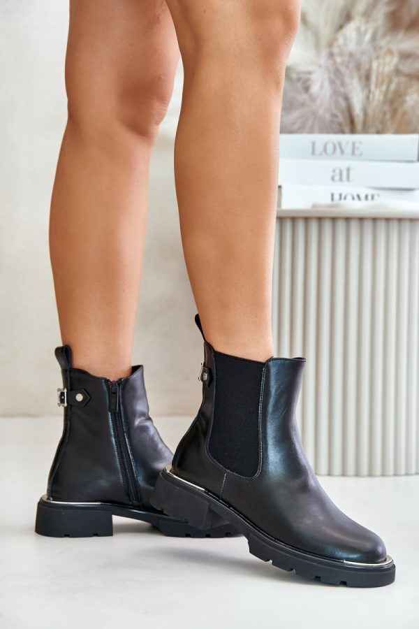 Black Jodhpur Boot in Women`s Ankle Boots & Booties with Fabric, Warmers, Footbed, Upper Height and Heel Height
