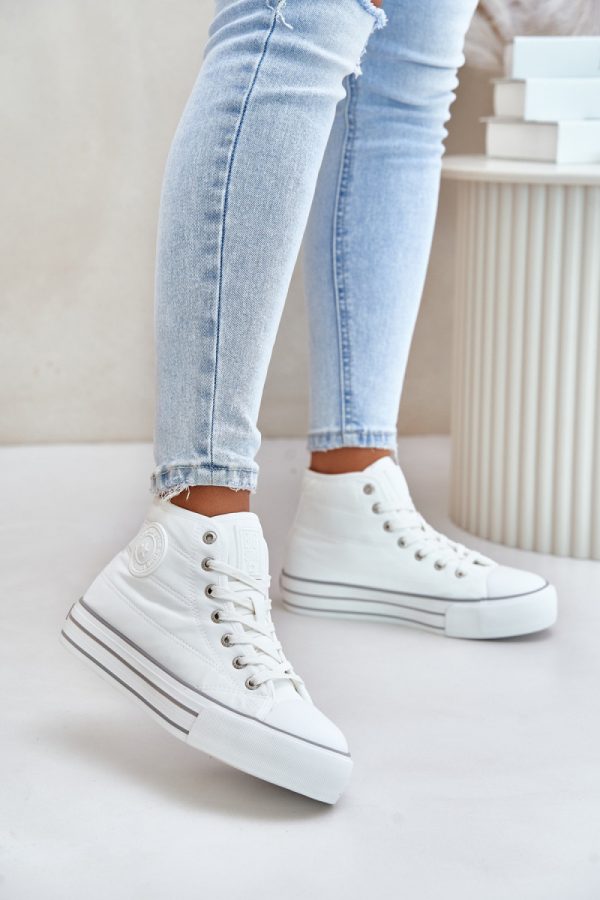 white Platform sneakers model 201921 Step in style