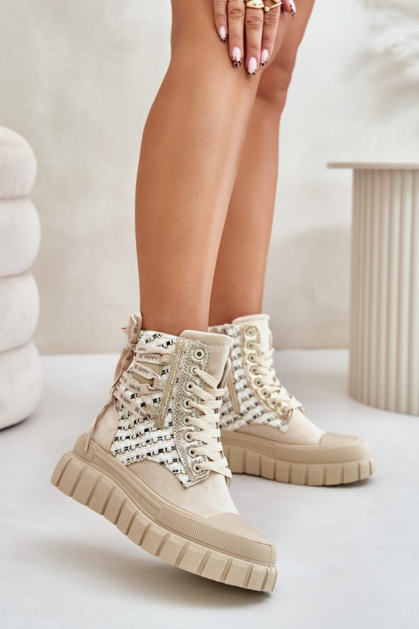beige Sneakers model 201925 Step in style