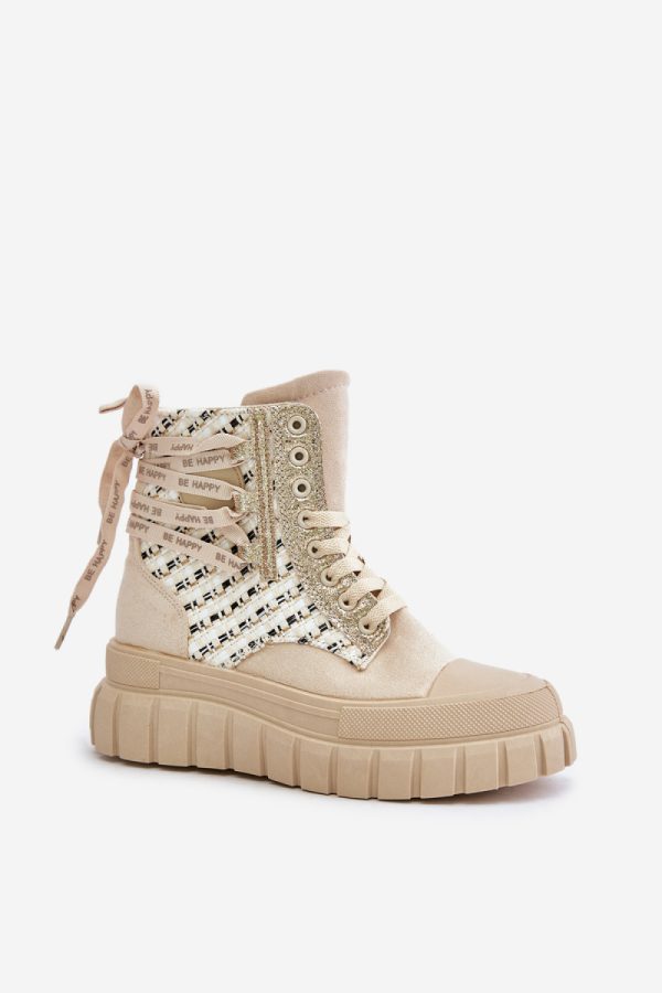 beige Sneakers model 201925 Step in style