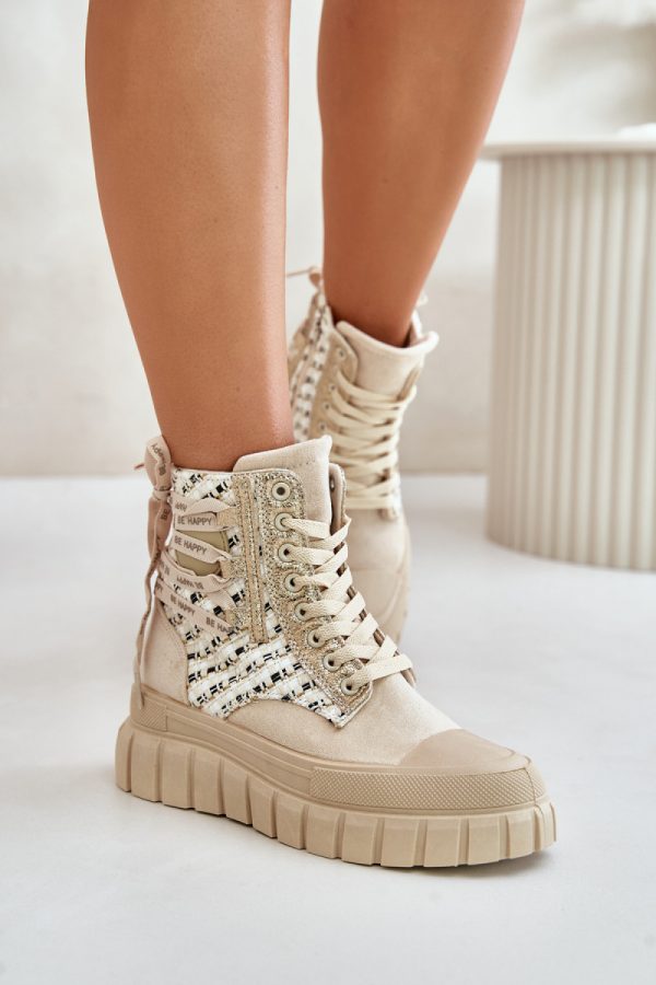 beige Sneakers model 201925 Step in style