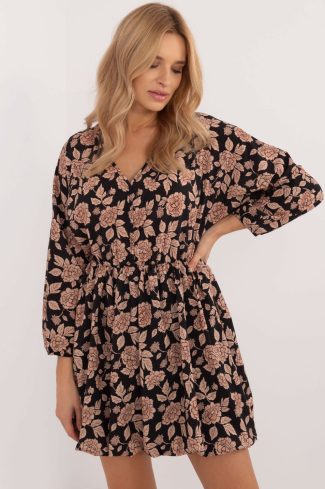 Beige Daydress in Day Dresses with Polyester