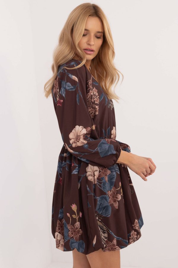 brown Daydress model 202009 Italy Moda
