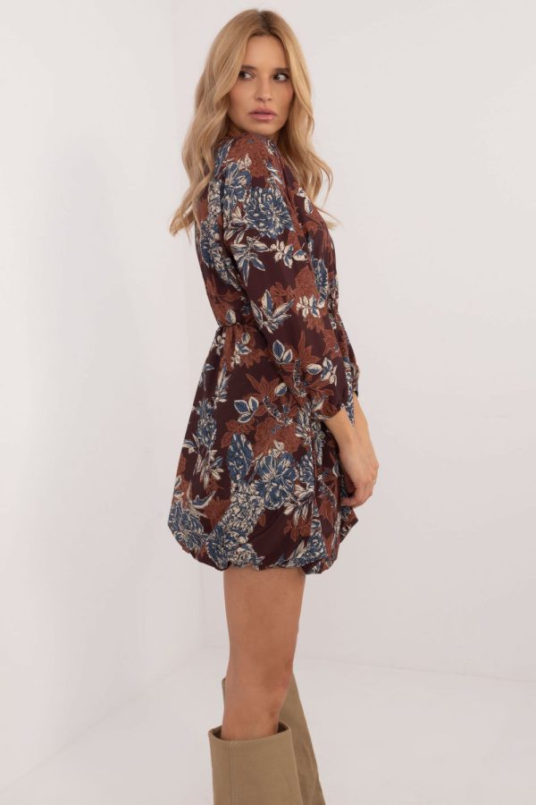 brown Daydress model 202011 Italy Moda