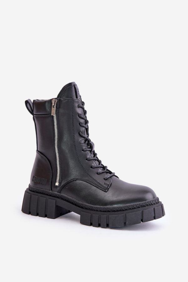 Black Bootie in Women`s Ankle Boots & Booties with Fabric, Warmers, Footbed, Upper Height and Heel Height