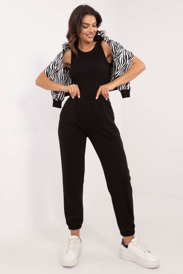 White Set in Pants, Trousers, Shorts with Cotton and Polyester