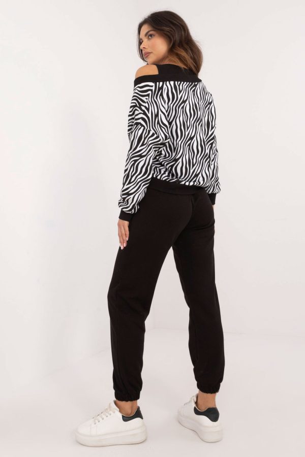 White Set in Pants, Trousers, Shorts with Cotton and Polyester