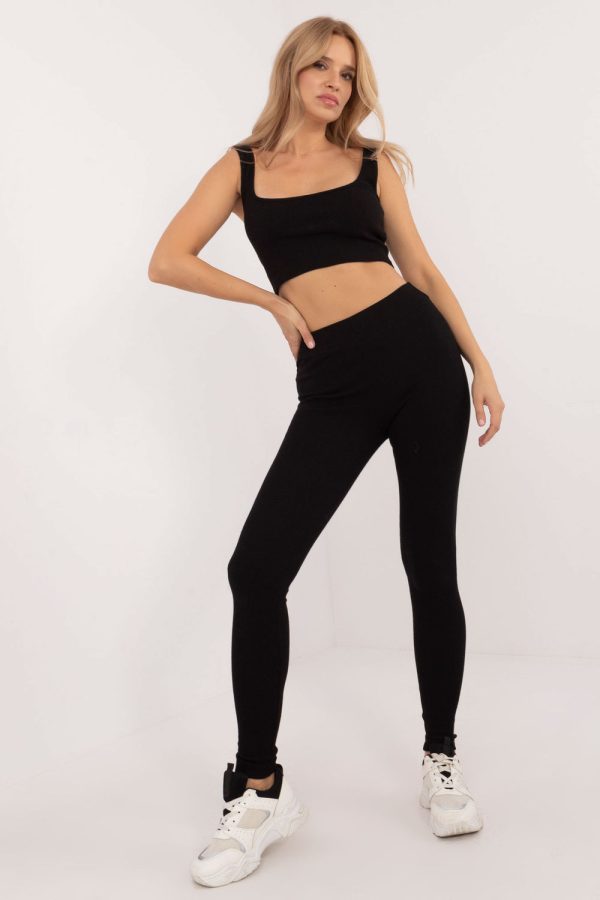 White Set in Pants, Trousers, Shorts with Cotton and Polyester