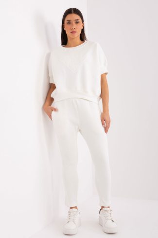 Beige Set in Pants, Trousers, Shorts with Cotton and Polyester