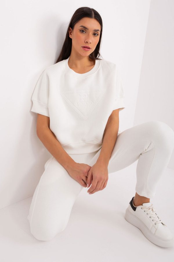 Beige Set in Pants, Trousers, Shorts with Cotton and Polyester