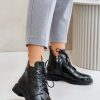 Green Boots in Women`s Ankle Boots & Booties with Fabric, Warmers, Footbed, Upper Height and Heel Height