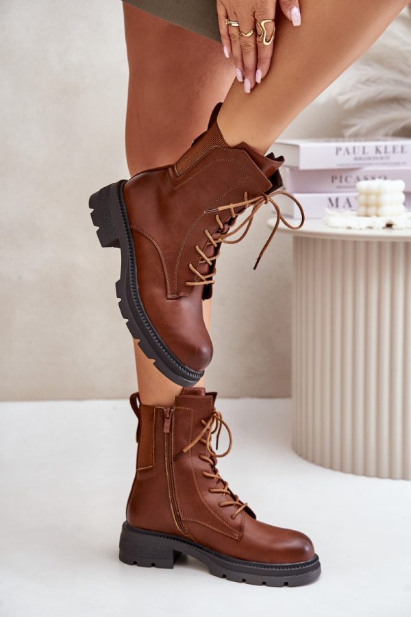 Brown Bootie in Women`s Ankle Boots & Booties with Fabric, Warmers, Footbed, Upper Height and Heel Height