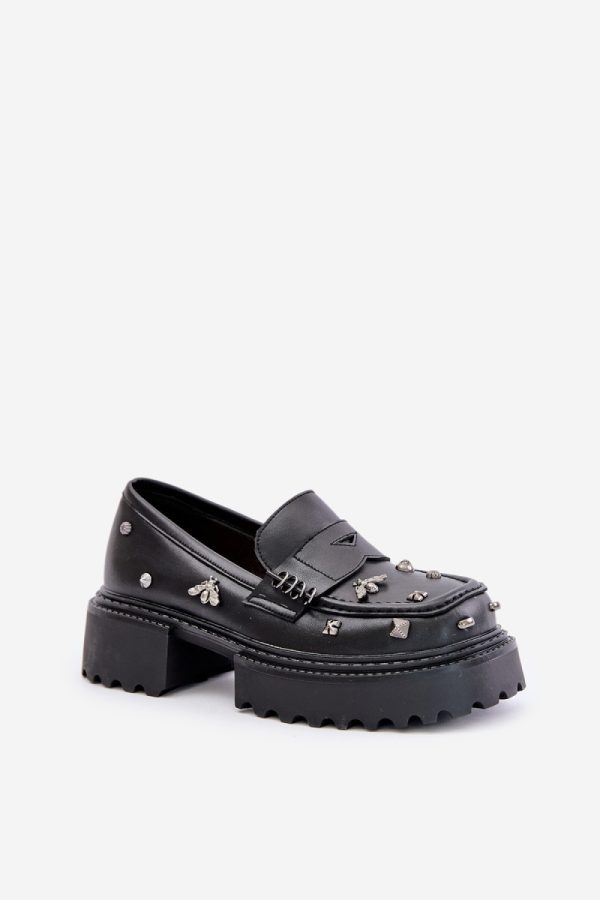 black Half shoes model 202135 Step in style