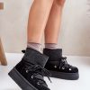 Black Snow Boots in Women`s Ankle Boots & Booties with Fabric, Warmers, Footbed, Upper Height and Platform Height