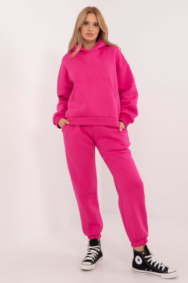 Pink Set in Pants, Trousers, Shorts with Cotton and Polyester