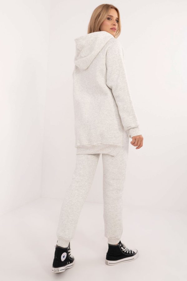 Grey Set in Pants, Trousers, Shorts with Cotton and Spandex