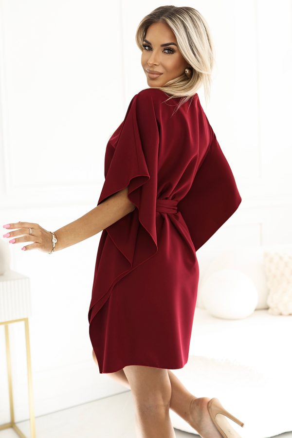 Red Daydress in Day Dresses with Spandex and Polyester