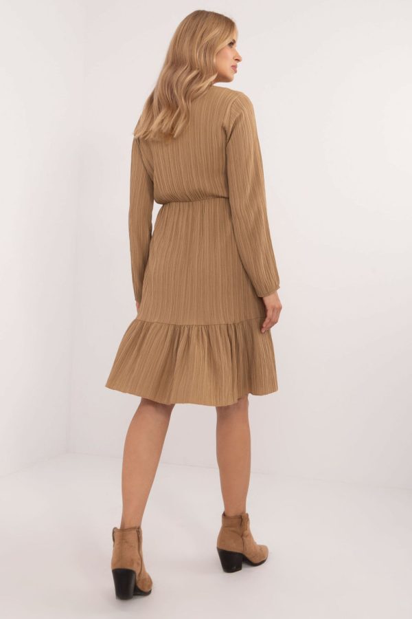 Brown Daydress in Day Dresses with Spandex and Polyester