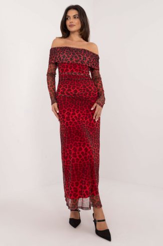 Red Evening Dress in Evening Dresses with Polyester