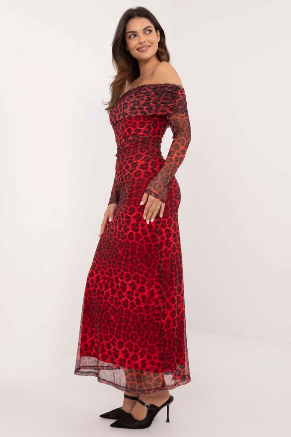 Red Evening Dress in Evening Dresses with Polyester