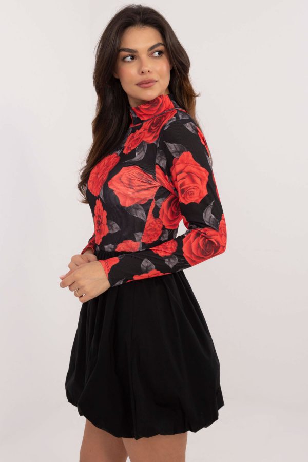 Black Daydress in Day Dresses with Polyester and Viscose