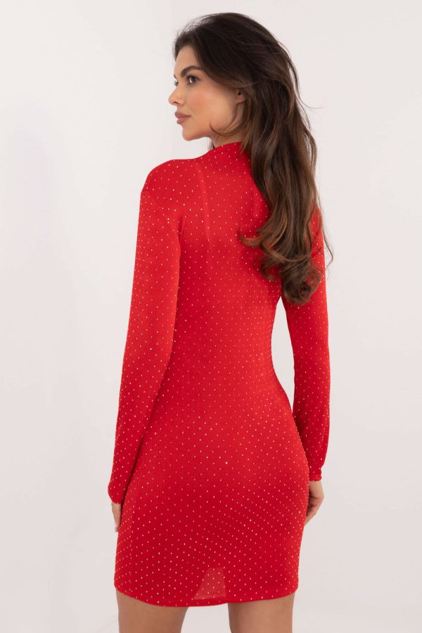 Red Evening Dress in Evening Dresses with Spandex and Polyester