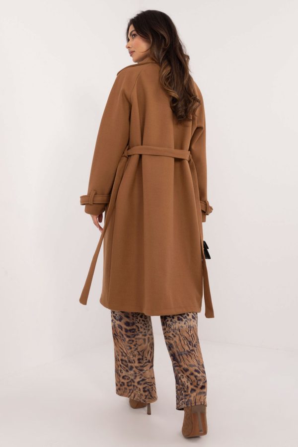 Brown Coat in Women`s Coats, Jackets with Polyester