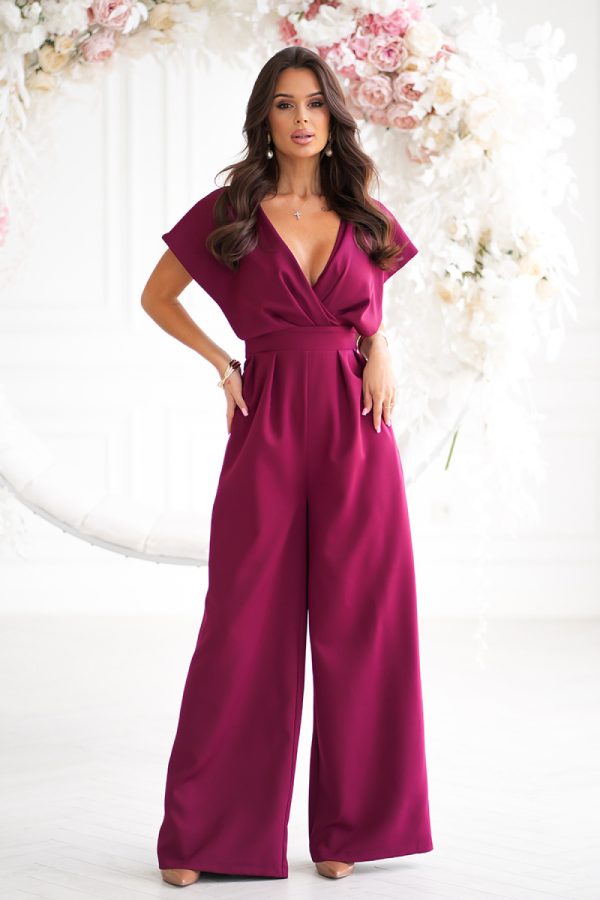 Red Suit in Playsuits For Women with Spandex and Polyester