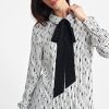 Beige Long Sleeve Shirt in Shirts For Women with Viscose