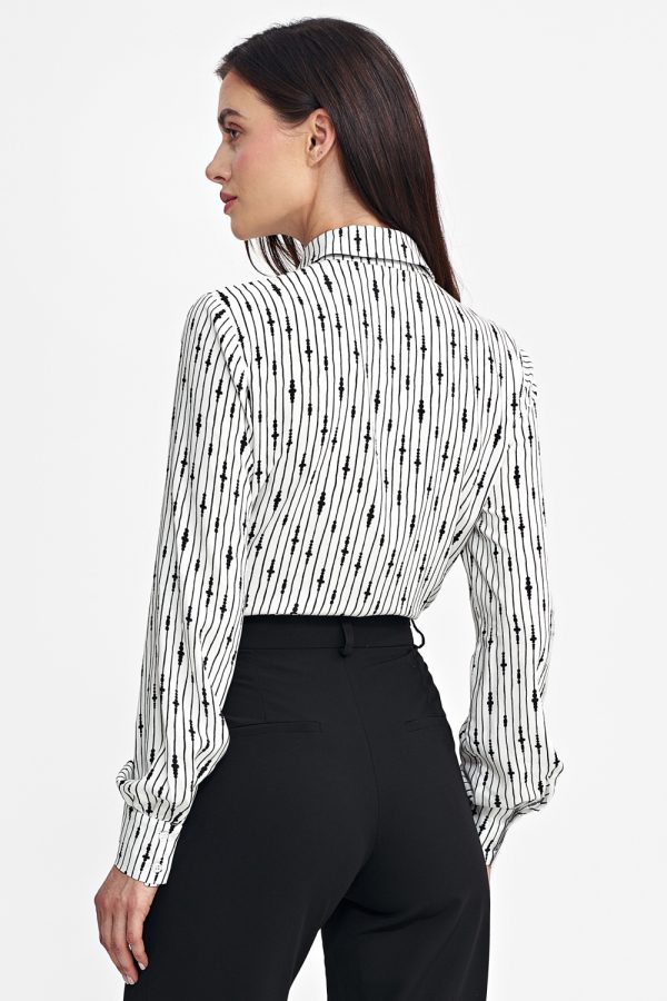 Beige Long Sleeve Shirt in Shirts For Women with Viscose
