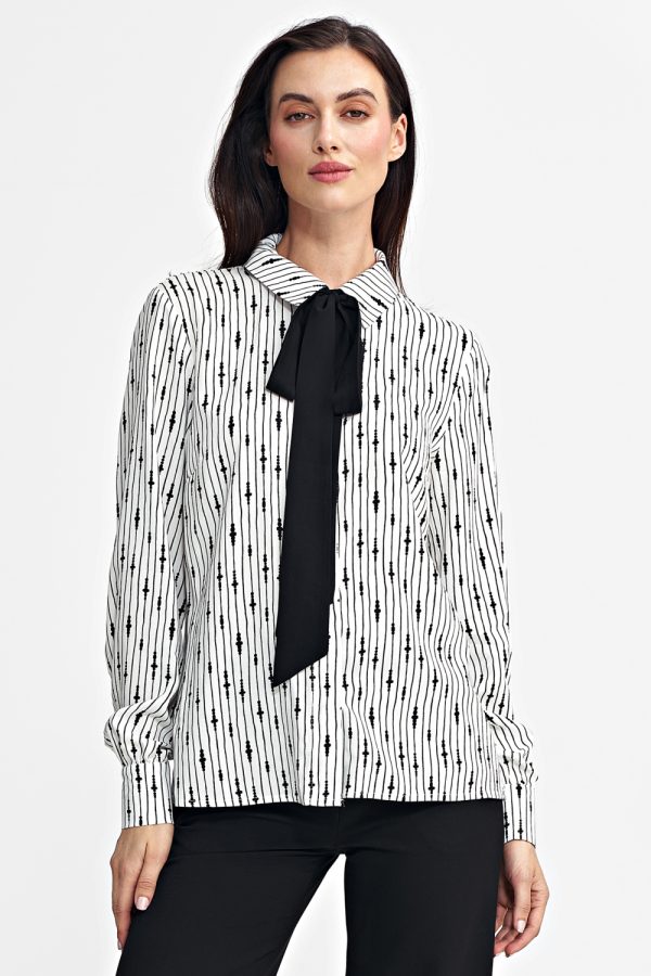Beige Long Sleeve Shirt in Shirts For Women with Viscose
