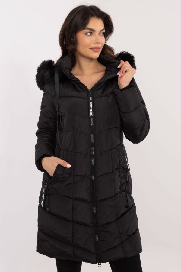 Black Jacket in Women`s Coats, Jackets with Polyester