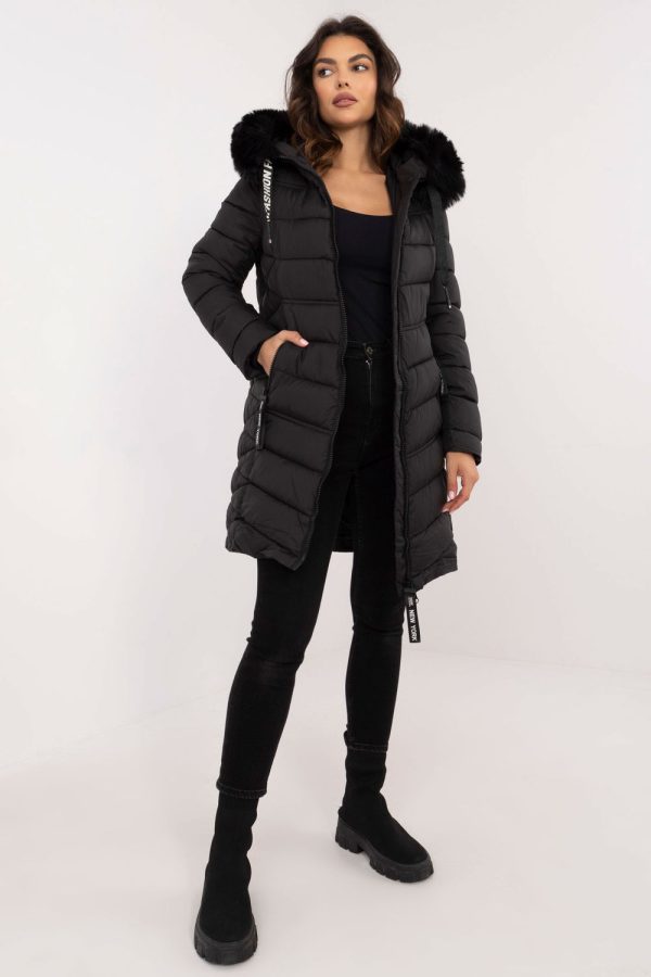 Black Jacket in Women`s Coats, Jackets with Polyester