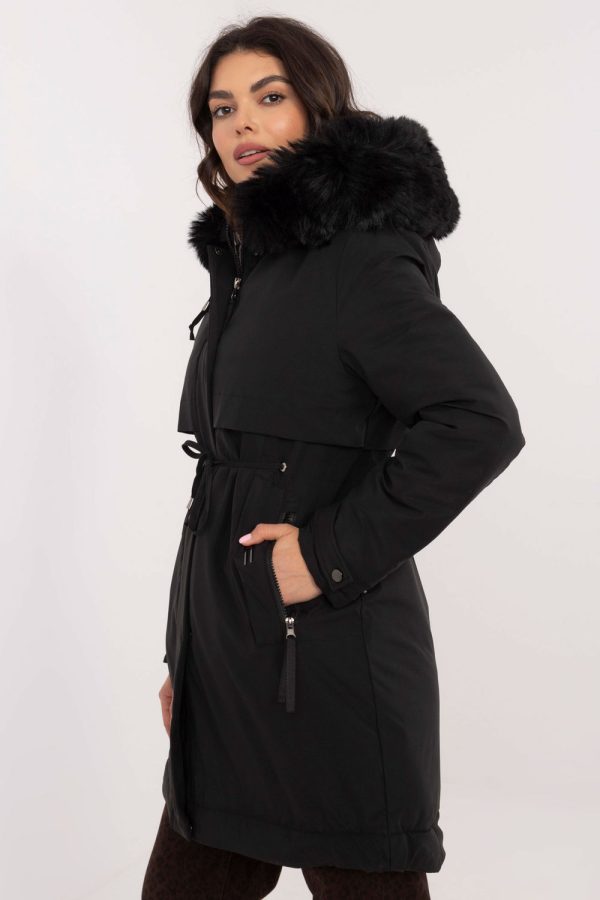 Black Jacket in Women`s Coats, Jackets with Polyester