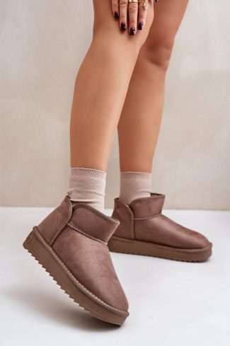 1046498.jpg Beige Snow Boots in Women`s Ankle Boots & Booties with Fabric, Warmers, Footbed, Upper Height and Platform Height