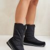 1046504.jpg Black Snow Boots in Women`s Ankle Boots & Booties with Fabric, Warmers, Footbed, Upper Height and Platform Height