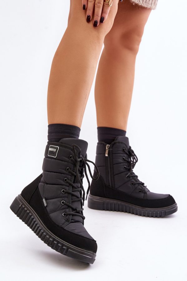 Black Snow Boots